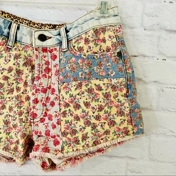 Farm Rio Floral Denim Shorts - Picture 10 of 13